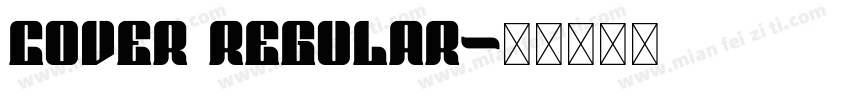 Cover Regular字体转换